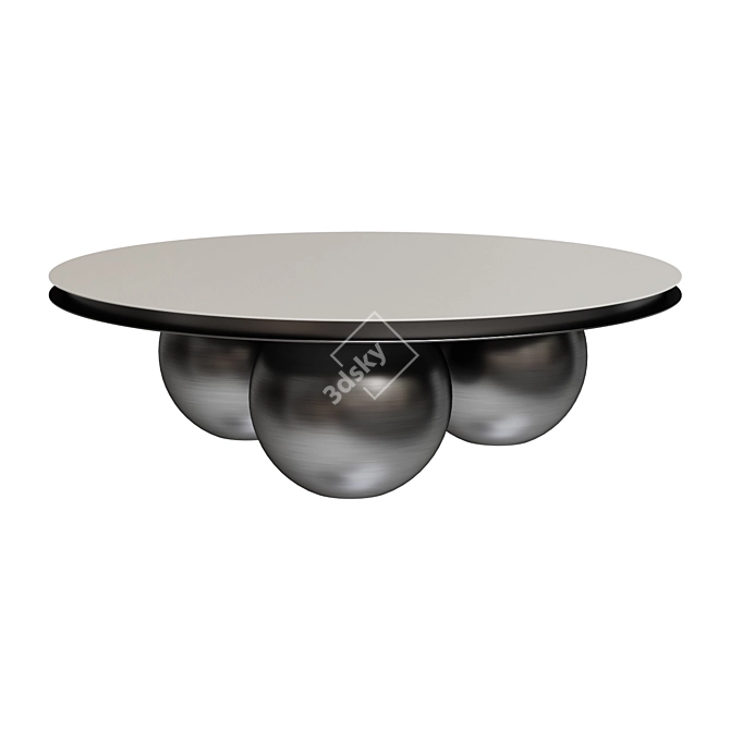 Orbit Stainless Steel Coffee Table 3D model image 1