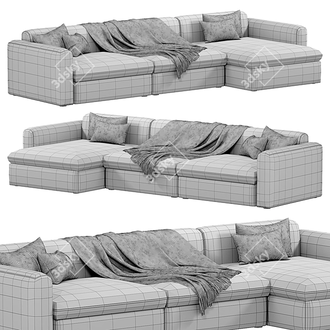 Luxury Botero Sofa by Casamilano 3D model image 4