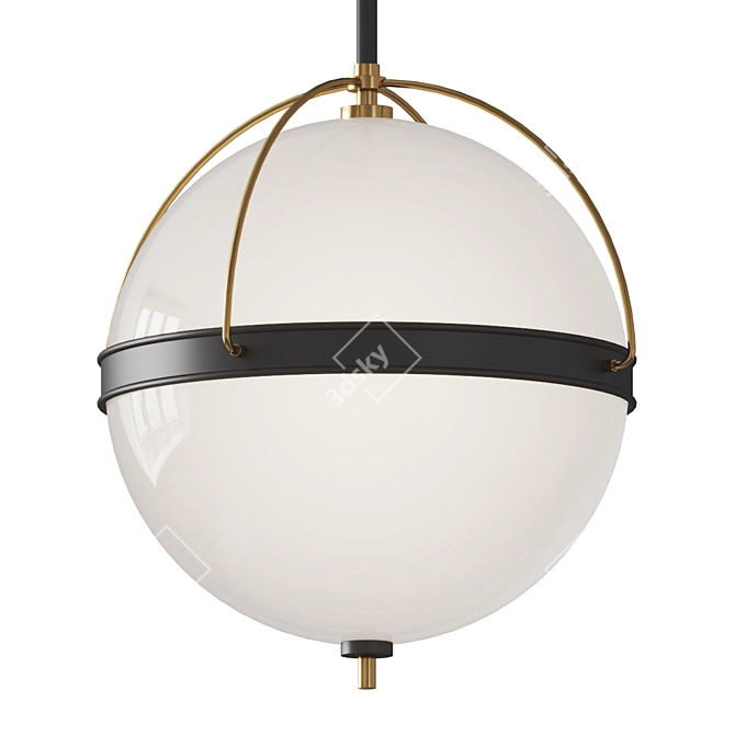 Glamour Chic Pendant Light 3D model image 1