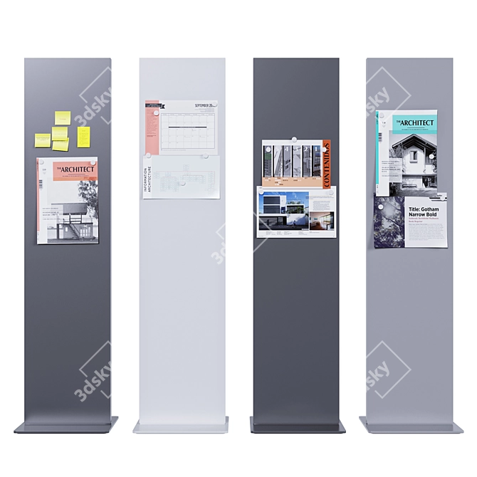 Versatile Exhibition Display Stand 3D model image 2