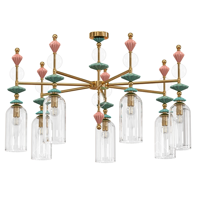 Elegant Odeon Light Bizet Chandelier 3D model image 1