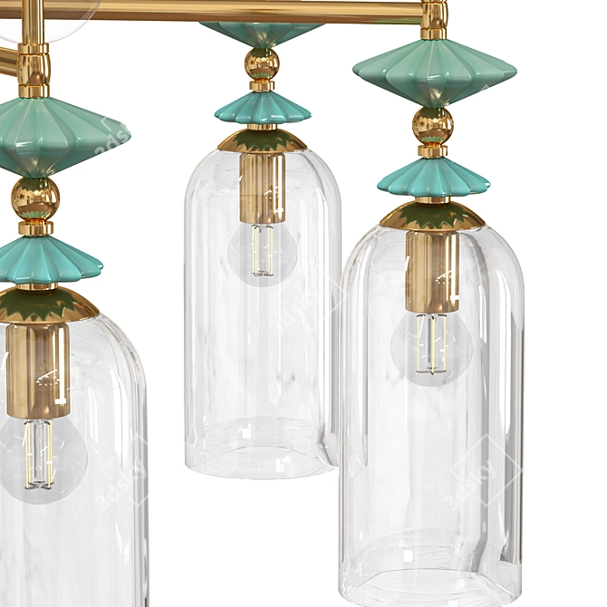 Elegant Odeon Light Bizet Chandelier 3D model image 2