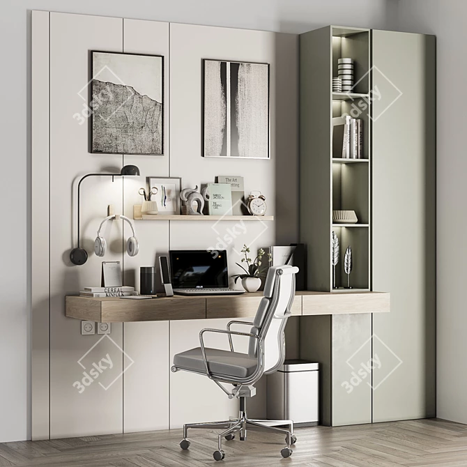High-Quality Workplace 3D Models 3D model image 1
