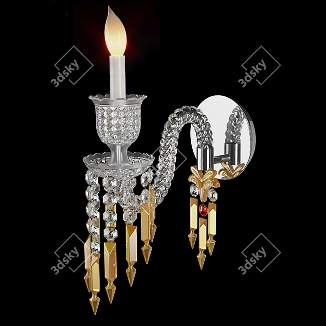 Baccarat Crystal Wall Sconce 3D model image 18