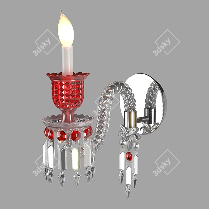 Baccarat Crystal Wall Sconce 3D model image 21