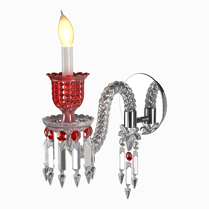 Baccarat Crystal Wall Sconce 3D model image 26