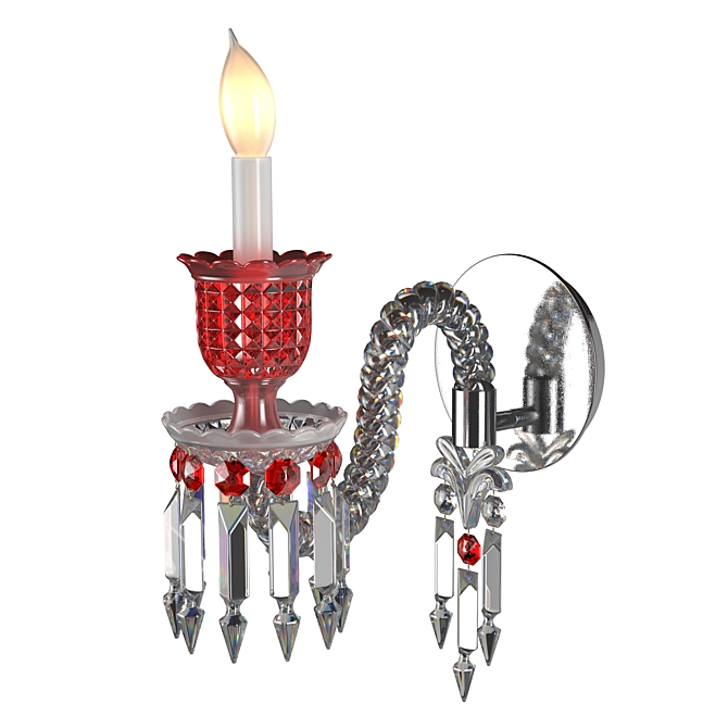 Baccarat Crystal Wall Sconce 3D model image 29