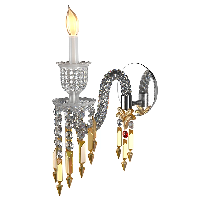 Baccarat Crystal Wall Sconce 3D model image 30
