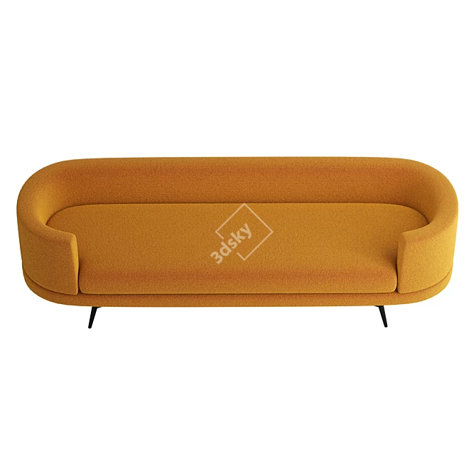 Retro Chic Irina Sofa 3D model image 3