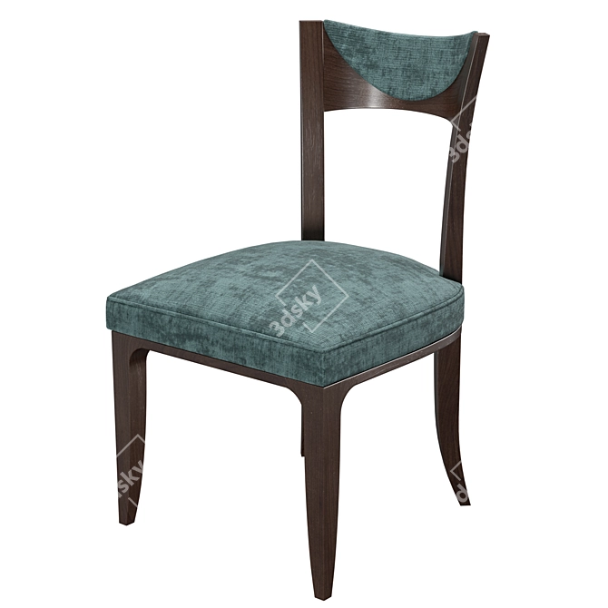 Urban Black Ash Dining Set 3D model image 3