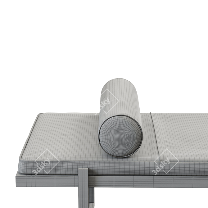 Modernist Chic Daybed for Two 3D model image 2