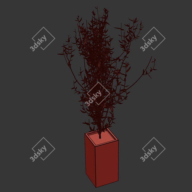  Modern Interior Plant Decor 3D model image 3