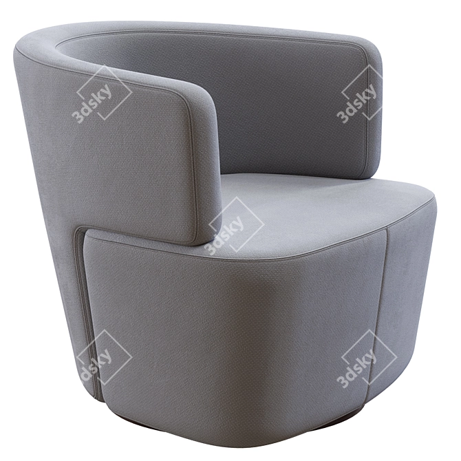 Modern Lounge Chair by WalterKnoll 3D model image 1