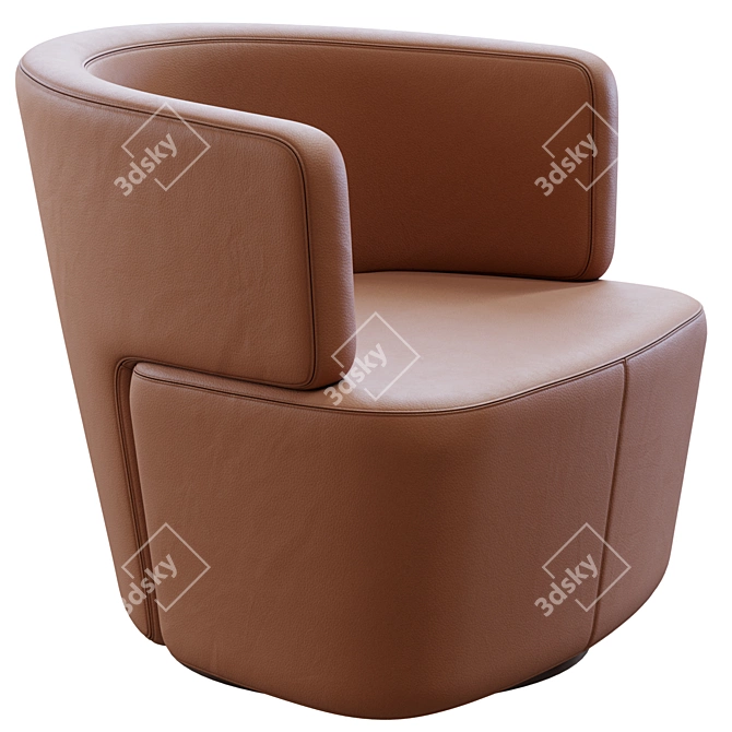 Modern Lounge Chair by WalterKnoll 3D model image 2