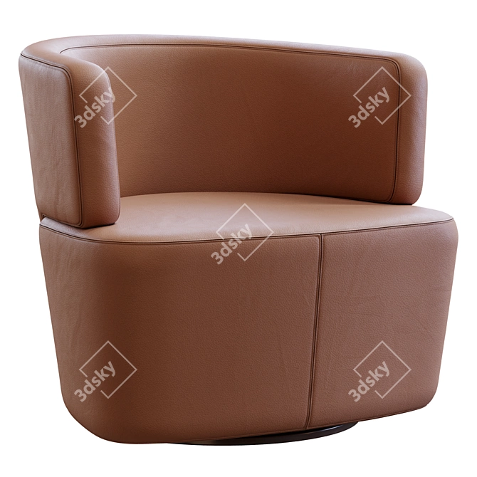 Modern Lounge Chair by WalterKnoll 3D model image 7