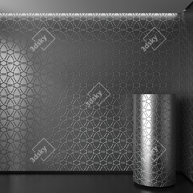 Seamless Metal Texture Set 3D model image 2