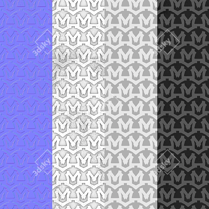 Metallic Texture Pack 4K 3D model image 3