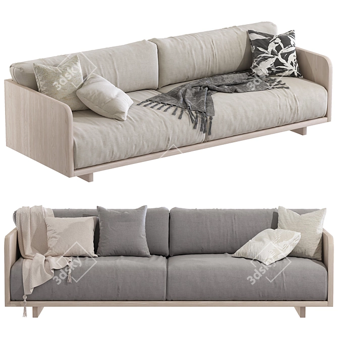 Contemporary CARTER 14 Sofa Set 3D model image 1