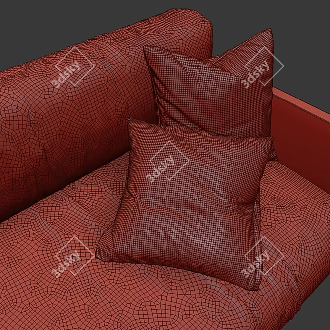 Contemporary CARTER 14 Sofa Set 3D model image 7