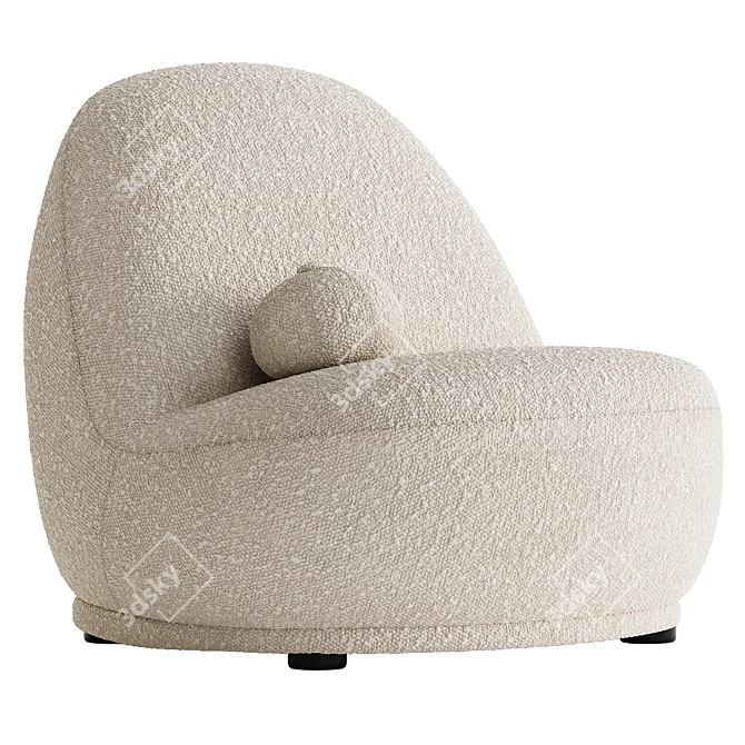 Modern Armchair Terri Collection suitable for any home 3D model image 1