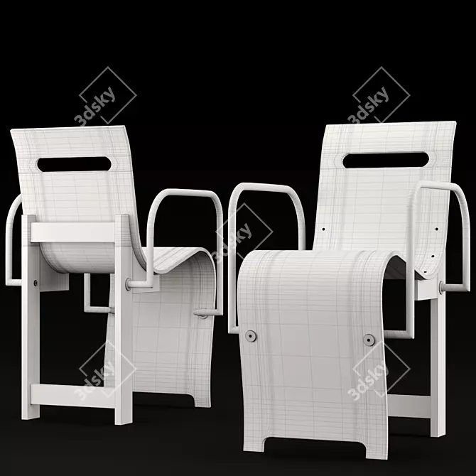  John Kandell Kontrast Chair by Källemo 3D model image 16