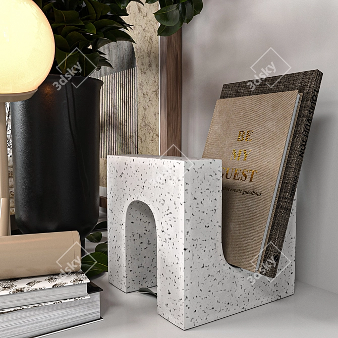 Modern Decorative Home Accent Set 3D model image 5