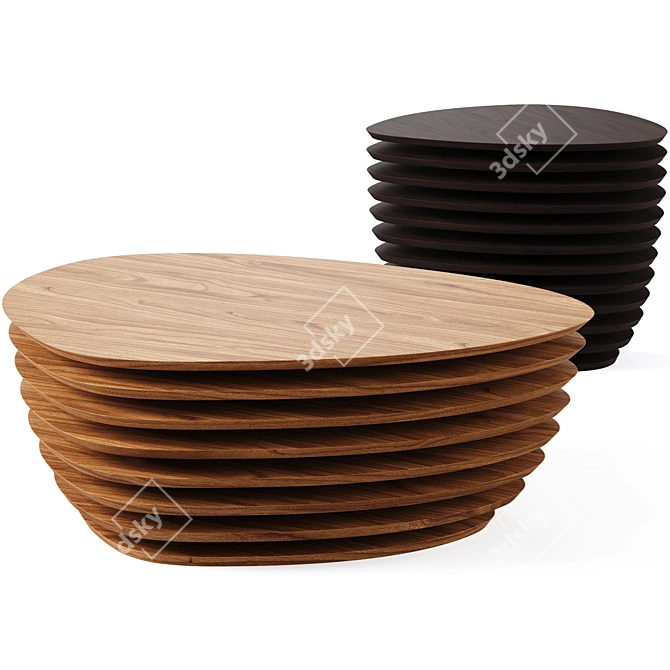 Modern Detroit Coffee Table Design 3D model image 1