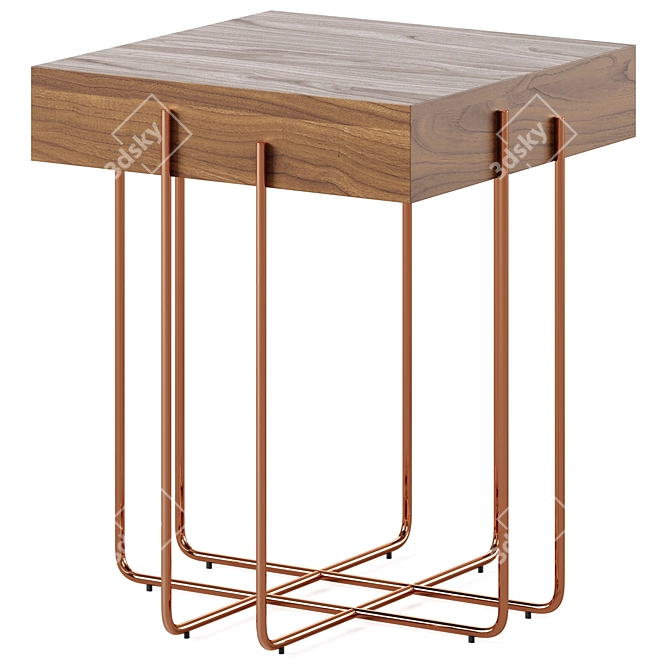 Sleek Cruz Coffee Table Set 3D model image 2