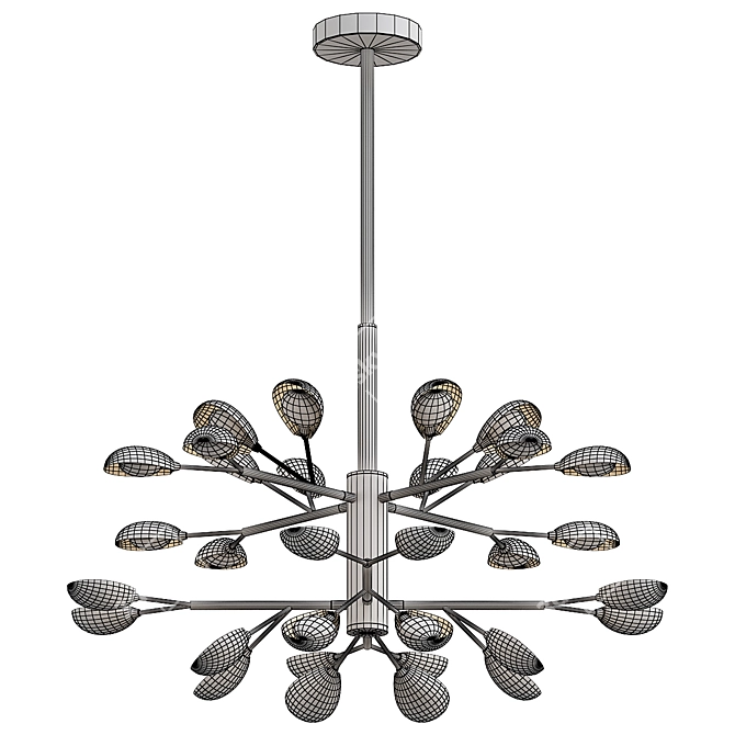 Ethereal Elegance Chandelier 3D model image 2