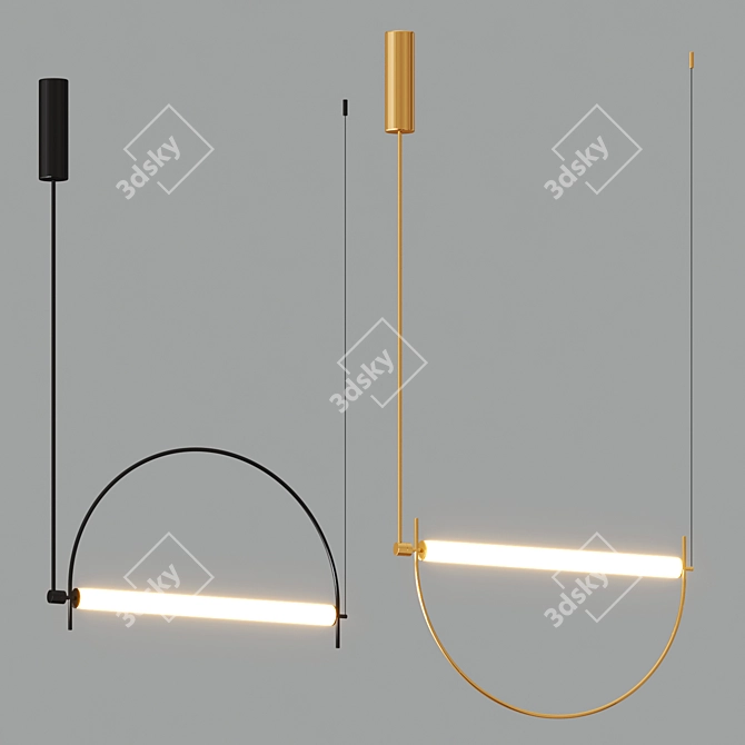  Rustic Pendant Lighting Fixture 3D model image 4