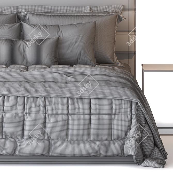 VIVALDI CORELLI Bed Set 206x186cm 3D model image 6