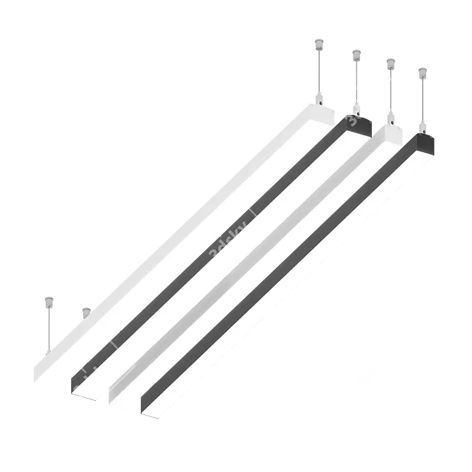 White Wings Light Profiles 3D model image 1
