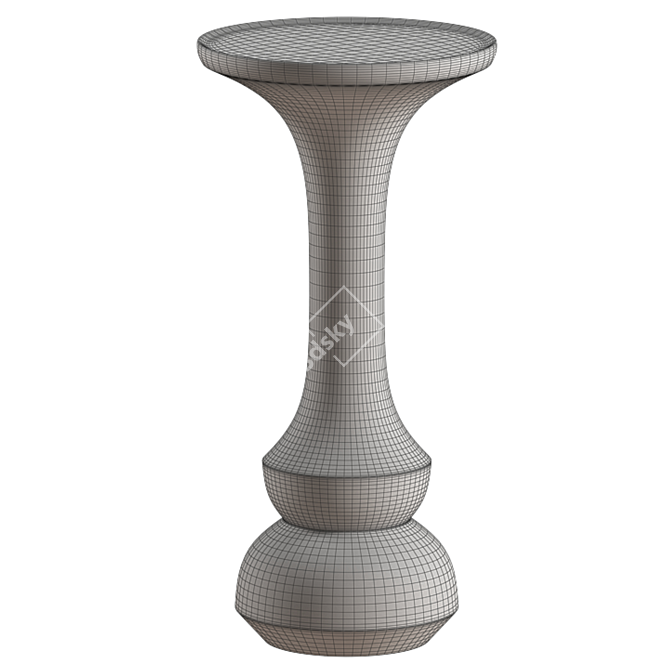 Sleek Modern Jori Side Table 3D model image 2