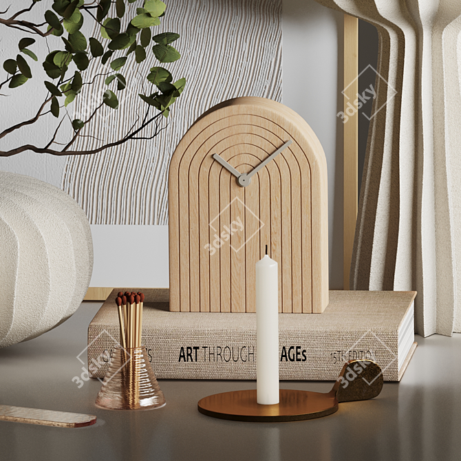 Lithos Vases Decor Set 3D model image 2