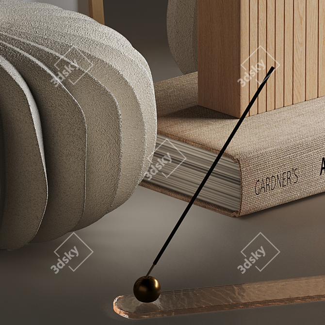 Lithos Vases Decor Set 3D model image 3