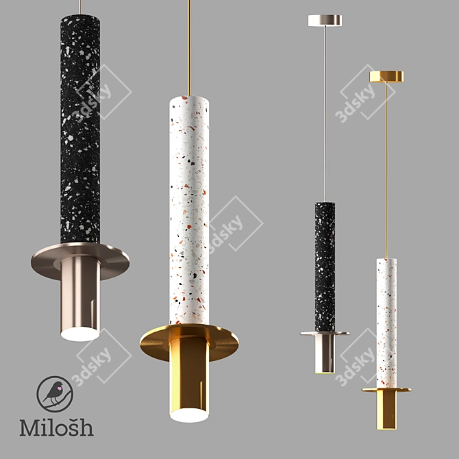 Milosh Tendence Pendant Light 3D model image 1