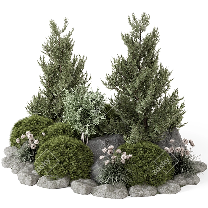 Garden Greenery Set 2015 MAX 3D model image 1