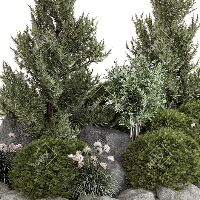 Garden Greenery Set 2015 MAX 3D model image 2