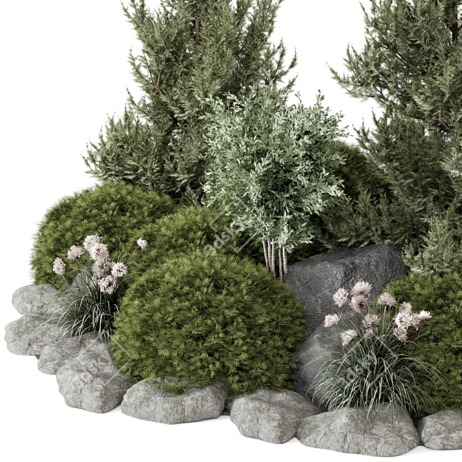 Garden Greenery Set 2015 MAX 3D model image 3