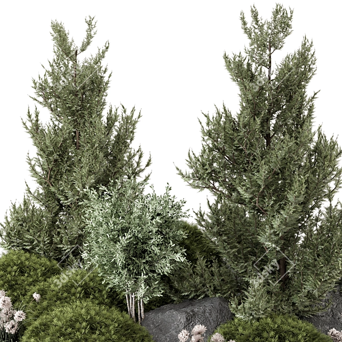 Garden Greenery Set 2015 MAX 3D model image 4