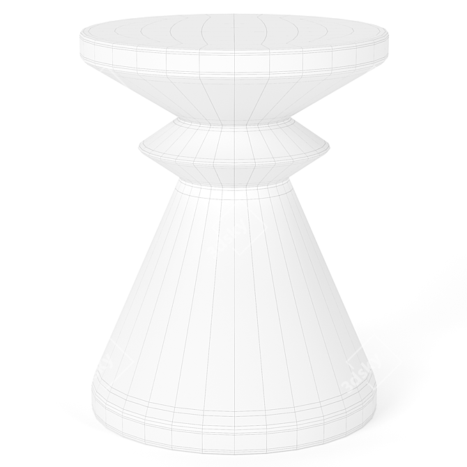 Compact Alban Side Table 3D model image 3