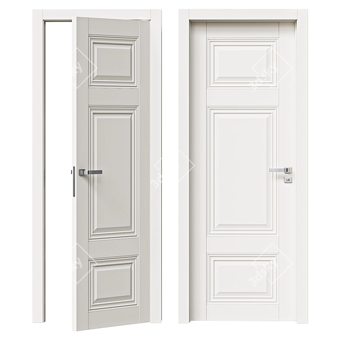 ProfilDoors Interior Door U Series 3D model image 1