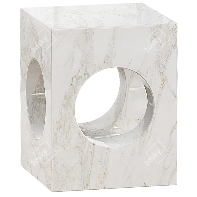 Sleek Noir Merlin Sealed Table 3D model image 1