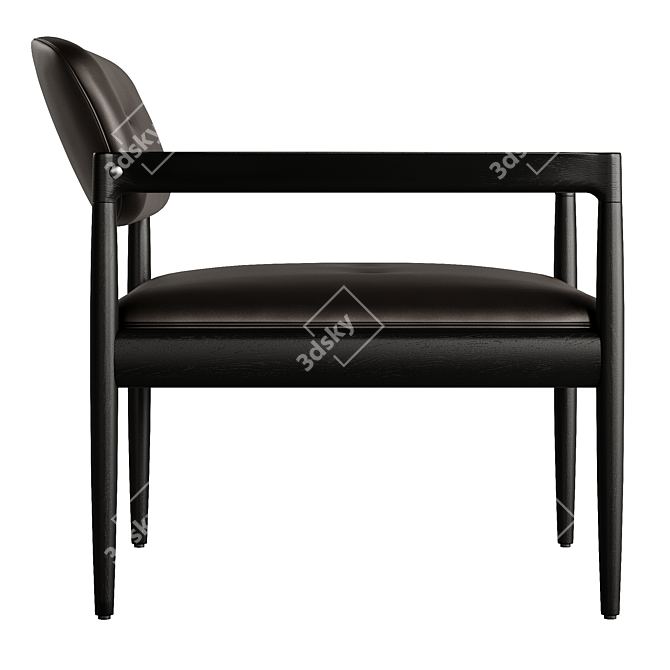 Elegant Minotti Yoko Armchair 3D model image 5