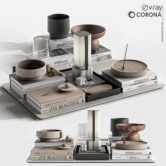 Versatile 3D Decor Set | V-Ray & Corona 3D model image 1