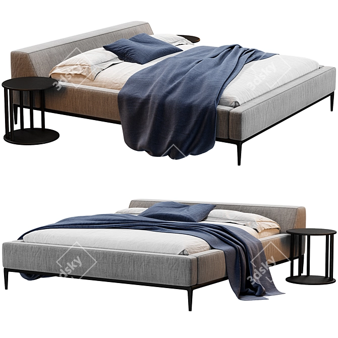 Time Trip Memories Bed Set 3D model image 2