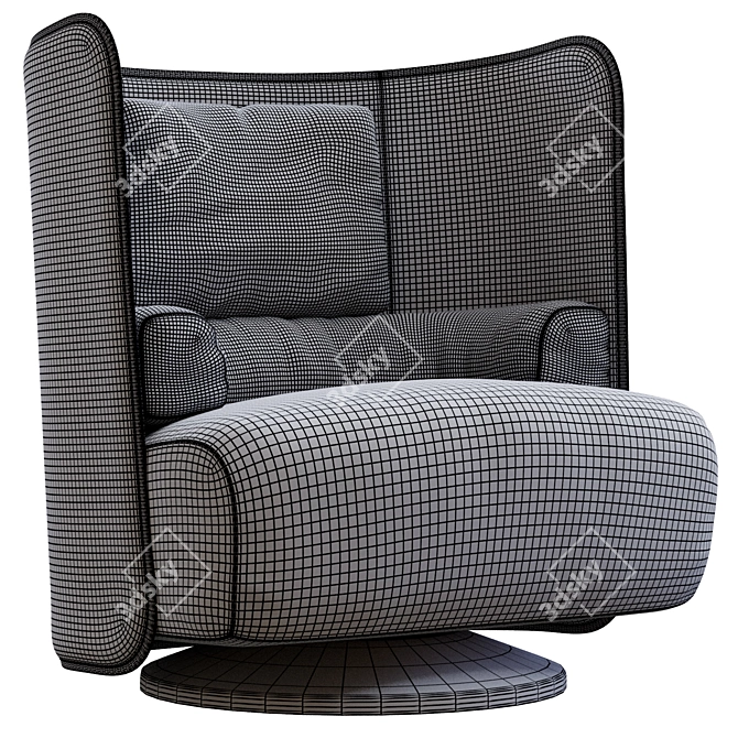 Modern Italian Zanotta Campiello Design 3D model image 5
