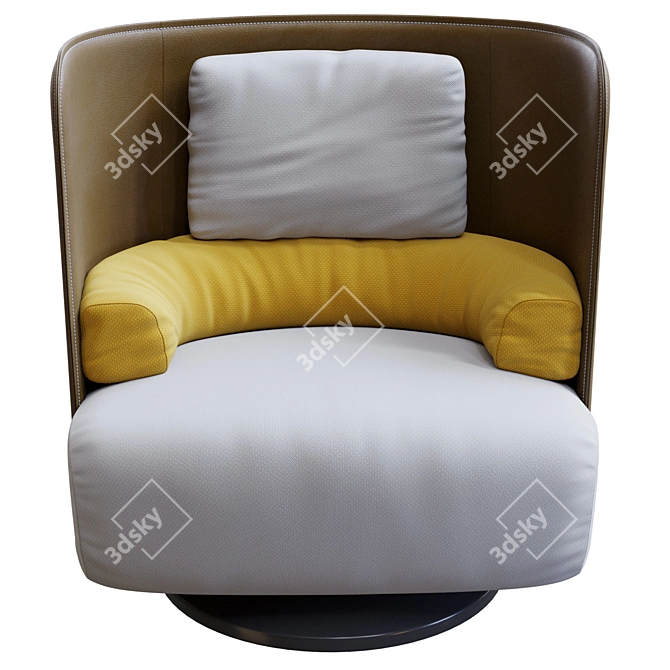 Modern Italian Zanotta Campiello Design 3D model image 7