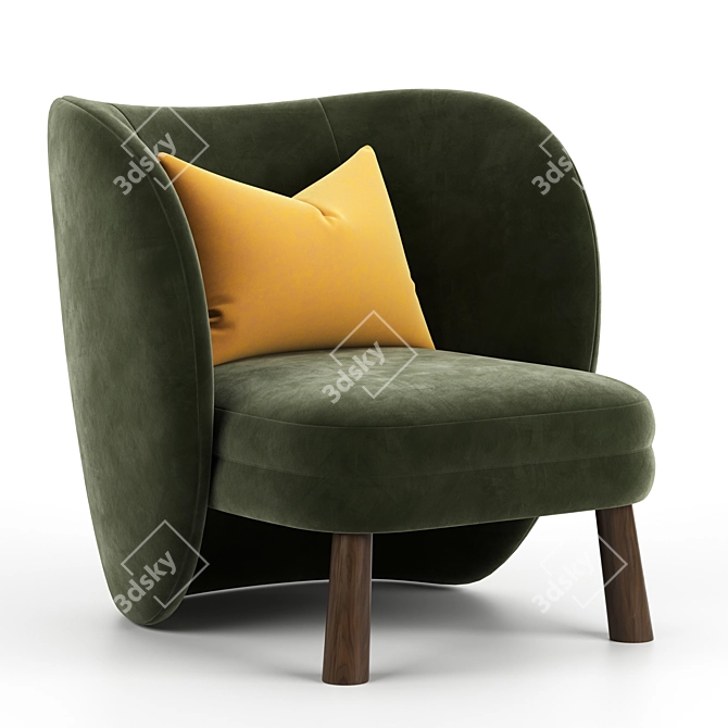 Contemporary Fatolj Tress Armchair 2014 3D model image 2