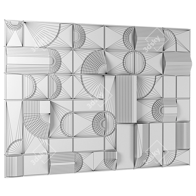 Elegant Wall Decor 3D Model 3D model image 7